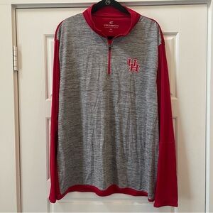 University of Houston Men's Quarter Zip Long Sleeve Shirt size XL